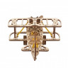 Механічний 3D пазл-конструктор UGears Міні-біплан Дерев'яний 84 деталей (70159)