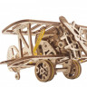 Механічний 3D пазл-конструктор UGears Міні-біплан Дерев'яний 84 деталей (70159)
