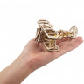Механічний 3D пазл-конструктор UGears Міні-біплан Дерев'яний 84 деталей (70159)