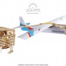 Механічний 3D пазл-конструктор UGears Пускач літаків Дерев'яний 198 деталей (70075)