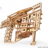 Механічний 3D пазл-конструктор UGears Пускач літаків Дерев'яний 198 деталей (70075)