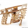 Механічний 3D пазл-конструктор UGears Пускач літаків Дерев'яний 198 деталей (70075)