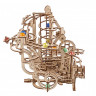 Механічний 3D пазл-конструктор UGears Марбл-траса Спіральний підйомник Дерев'яний 266 деталей (70177)