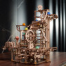 Механічний 3D пазл-конструктор UGears Марбл-траса Спіральний підйомник Дерев'яний 266 деталей (70177)