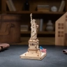 Механічний 3D пазл-конструктор UGears Статуя Свободи Дерев'яний 46 деталей (70247)