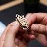 Механічний 3D пазл-конструктор UGears Відважний трактор Дерев'яний 51 деталей (70187)