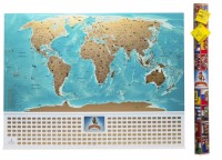 Скретч карта світу My Gift My Map Flags Edition UA/RU 88*63 см