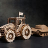 Механічний 3D пазл-конструктор UGears Трактор перемагає Дерев'яний 272 деталей (70184)