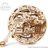 Механічний 3D пазл-конструктор UGears Моноколесо Дерев'яний 300 деталей (70080)