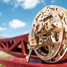 Механічний 3D пазл-конструктор UGears Моноколесо Дерев'яний 300 деталей (70080)