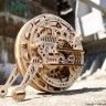 Механічний 3D пазл-конструктор UGears Моноколесо Дерев'яний 300 деталей (70080)