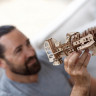 Механічний 3D пазл-конструктор UGears Літак Скажений Шершень Дерев'яний 354 деталей (70183)