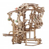 Механічний 3D пазл-конструктор UGears Марбл-трасса Ланцюговий підйомник Дерев'яний 400 деталей (70156)