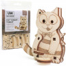 Кіт Ням-ням Cat Yummy-Yummy UnityWood (21 деталь) - механічний 3D пазл