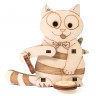 Кіт Ням-ням Cat Yummy-Yummy UnityWood (21 деталь) - механічний 3D пазл