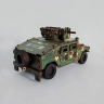 Механічний 3D пазл-конструктор 3DBRT Військовий джип Humvee Дерев'яний кольоровий 190 деталей (011099)