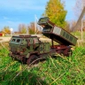 Механічний 3D пазл-конструктор 3DBRT Хаймарс Дерев'яний кольоровий 308 деталей (020899)