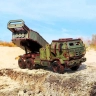 Механічний 3D пазл-конструктор 3DBRT Хаймарс Дерев'яний кольоровий 308 деталей (020899)