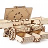 Механічний 3D пазл-конструктор UGears Антикварна скринька Дерев'яний 185 деталей (70089)