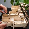 Механічний 3D пазл-конструктор UGears Антикварна скринька Дерев'яний 185 деталей (70089)