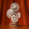 Механічний 3D пазл-конструктор UGears Стимпанк-годинник Дерев'яний 43 деталей (70093)