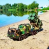 Механічний 3D пазл-конструктор 3DBRT РК Нептун Дерев'яний кольоровий 435 деталей (020699)