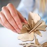 Механічний 3D пазл-конструктор UGears Метелик механічний Дерев'яний 161 деталей (70081)