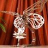 Механічний 3D пазл-конструктор UGears Метелик механічний Дерев'яний 161 деталей (70081)
