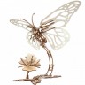 Механічний 3D пазл-конструктор UGears Метелик механічний Дерев'яний 161 деталей (70081)
