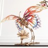 Механічний 3D пазл-конструктор UGears Метелик механічний Дерев'яний 161 деталей (70081)