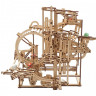 Механічний 3D пазл-конструктор UGears Марбл-траса Ступінчастий підйомник Дерев'яний 355 деталей (70157)