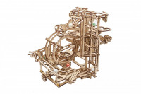 Механічний 3D пазл-конструктор UGears Марбл-траса Ступінчастий підйомник Дерев'яний 355 деталей (70157)