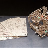 Механічний 3D пазл-конструктор UGears Марбл-траса Ступінчастий підйомник Дерев'яний 355 деталей (70157)