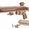 Штурмова гвинтівка AR-T (М16) Wood Trick (496 деталей) - механічний 3д пазл