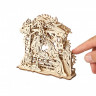 Механічний 3D пазл-конструктор UGears Різдвяний Вертеп Дерев'яний 59 деталей (70141)