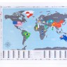 Скретч карта світу з прапорами Discovery Map World FLAGS Edition ENG 68*48 см