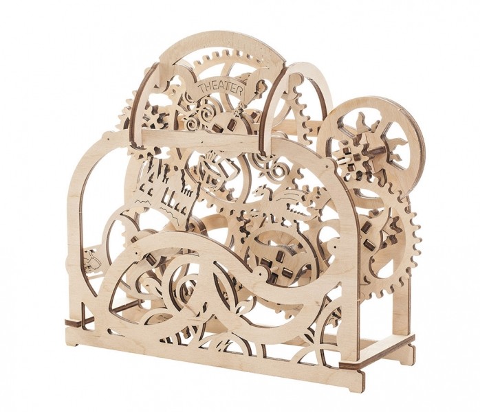 Механічний 3D пазл-конструктор UGears Театр Дерев'яний 70 деталей (70002)