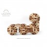 Механічний 3D пазл-конструктор UGears Сферокуб Flexi-Cubus Дерев'яний 144 деталей (70049)