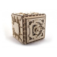 Механічний 3D пазл-конструктор UGears Сейф Дерев'яний 179 деталей (70011)