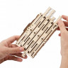 Механічна STEM-модель UGears Арифметичний набір 2в1: додавач та помножувач Дерев'яний 117 деталей (70152)