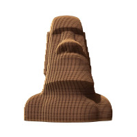 3D пазл-конструктор Cartonic 3D Puzzle Moai Статуя Моаї Картонний (CARTMOAI)