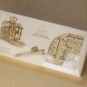 Механічний 3D пазл-конструктор UGears Трамвайчик Дерев'яний 154 деталей (70008)